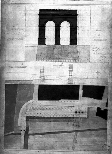 Projet de reconstruction, avec retombe