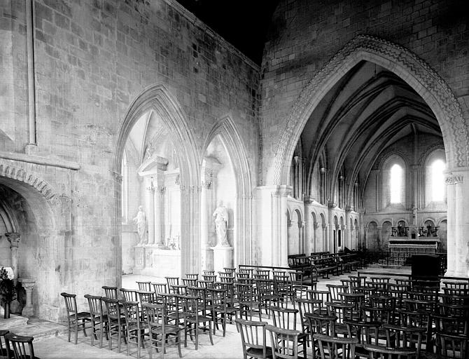 Intérieur : nef et choeur vers le nord-est, restauration terminée