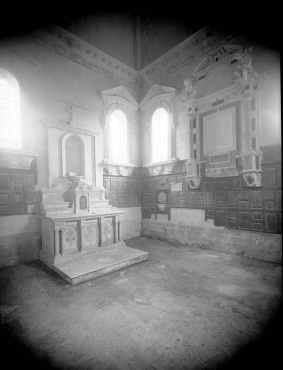 Chapelle : ensemble de l'intérieur vers le sud-est, restauration terminée