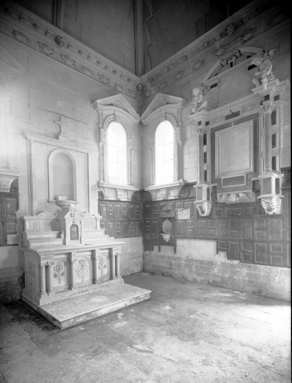 Chapelle : ensemble de l'intérieur vers le sud-est, restauration terminée