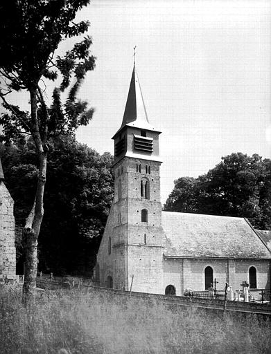 Ensemble sud-ouest du clocher, restauration terminée