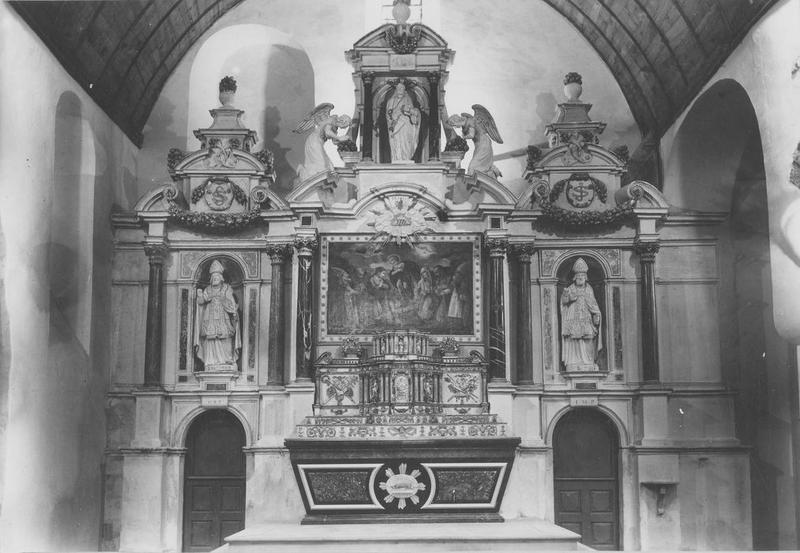 retable et tabernacle du maître-autel, vue générale