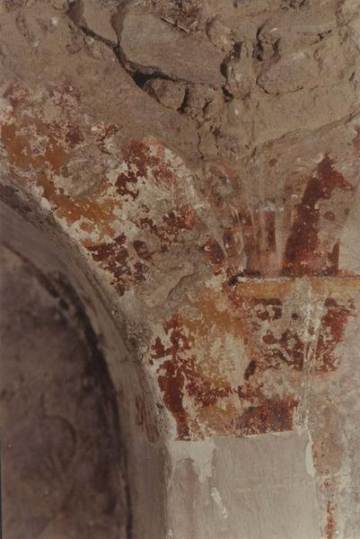peinture monumentale, détail (mur sud du choeur)