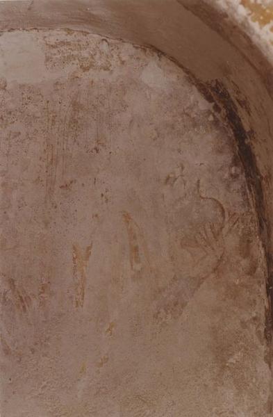 peinture monumentale, détail (mur de la niche de droite)