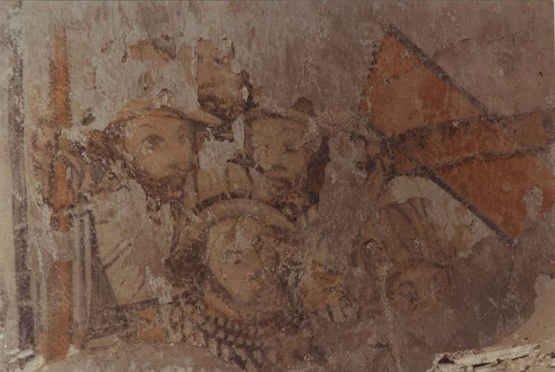 peinture monumentale, détail (transept nord, mur est)
