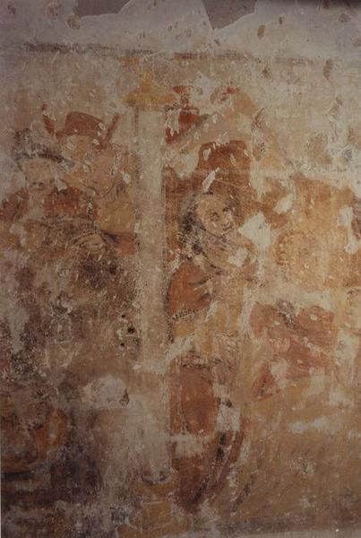 peinture monumentale, détail (transept nord, mur nord)