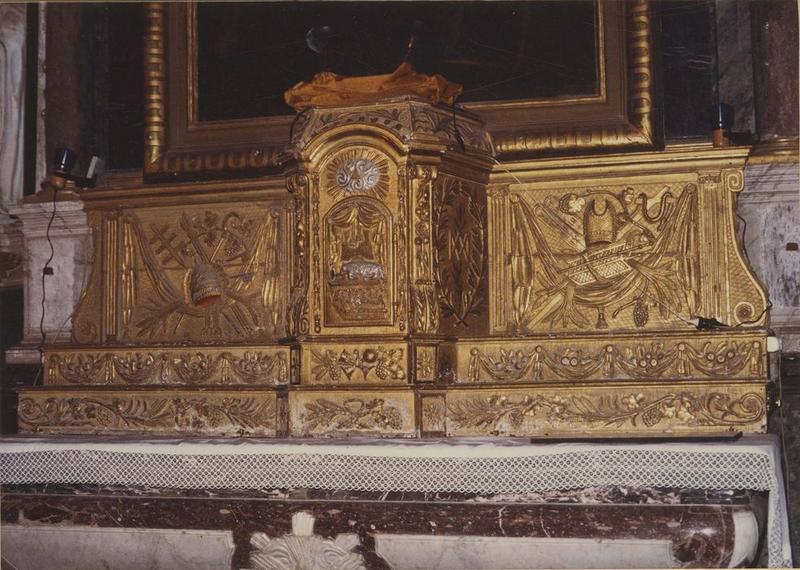tabernacle du maître-autel, vue générale - © Ministère de la Culture (France), Médiathèque du patrimoine et de la photographie (objets mobiliers), tous droits réservés