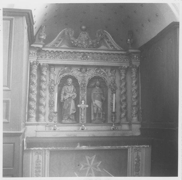 retable secondaire, vue générale