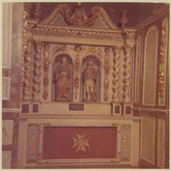 retable secondaire, vue générale