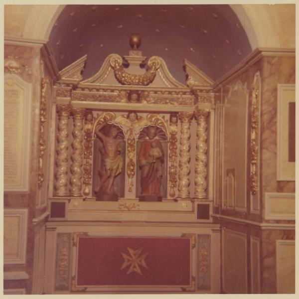 retable secondaire, vue générale