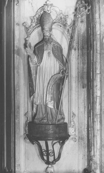 statue : saint Blaise, vue générale - © Ministère de la Culture (France), Médiathèque du patrimoine et de la photographie (objets mobiliers), tous droits réservés