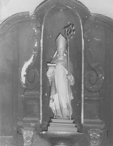 statue : saint évêque non identifié, vue générale - © Ministère de la Culture (France), Médiathèque du patrimoine et de la photographie (objets mobiliers), tous droits réservés