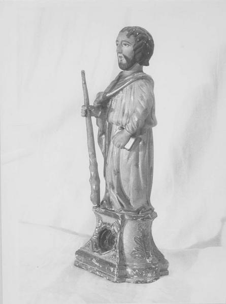 statue-reliquaire : saint Jacques le Mineur, vue générale - © Ministère de la Culture (France), Médiathèque du patrimoine et de la photographie (objets mobiliers), tous droits réservés