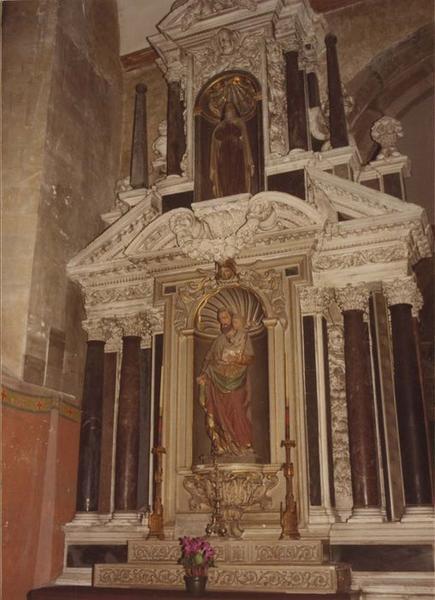 Retable, statue : Saint Joseph et l'Enfant Jésus