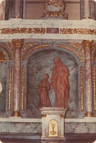 groupe sculpté : sainte Anne et la Vierge, vue générale