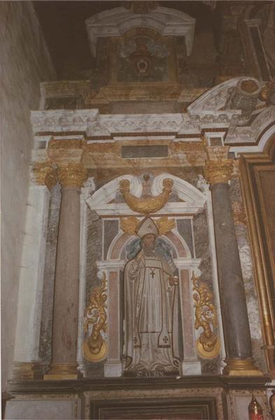 statue : saint Aubin, vue générale