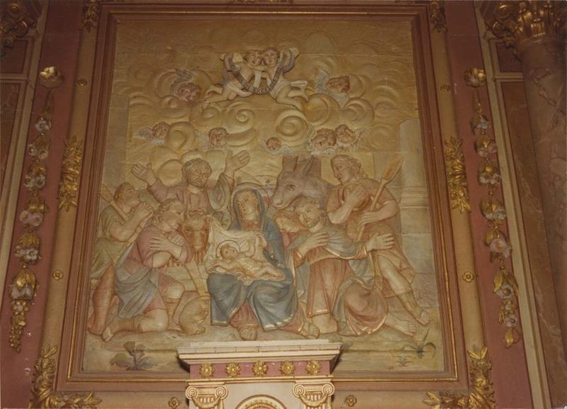 bas-relief : l'Adoration des bergers, vue générale - © Ministère de la Culture (France), Médiathèque du patrimoine et de la photographie (objets mobiliers), tous droits réservés