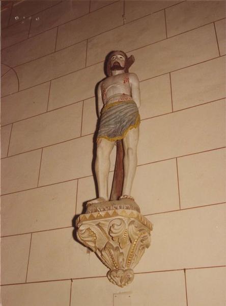 statue : saint Sébastien, vue générale - © Ministère de la Culture (France), Médiathèque du patrimoine et de la photographie (objets mobiliers), tous droits réservés
