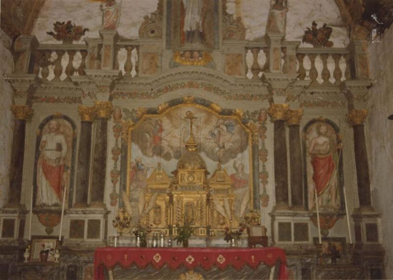 autel, tabernacle, retable (maître-autel), vue générale