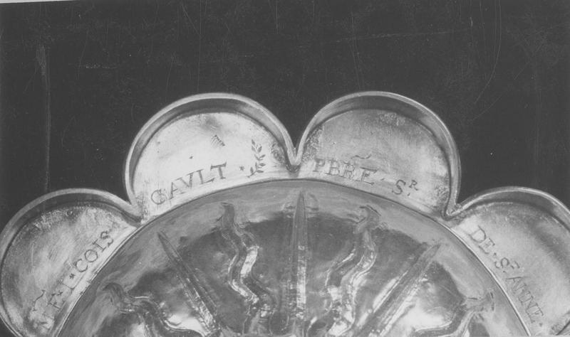 calice, détail du pied