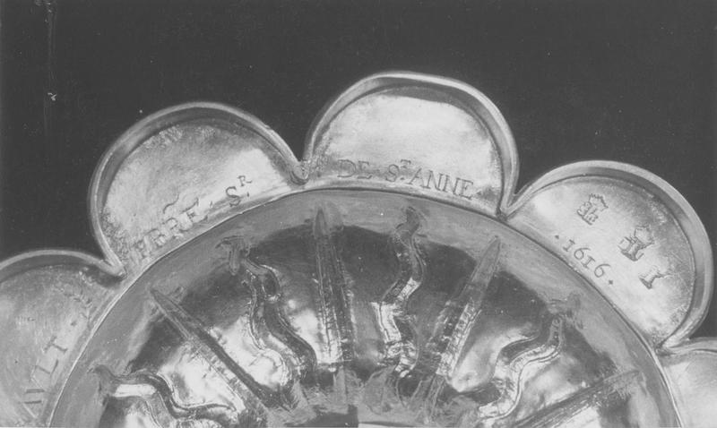 calice, détail du pied