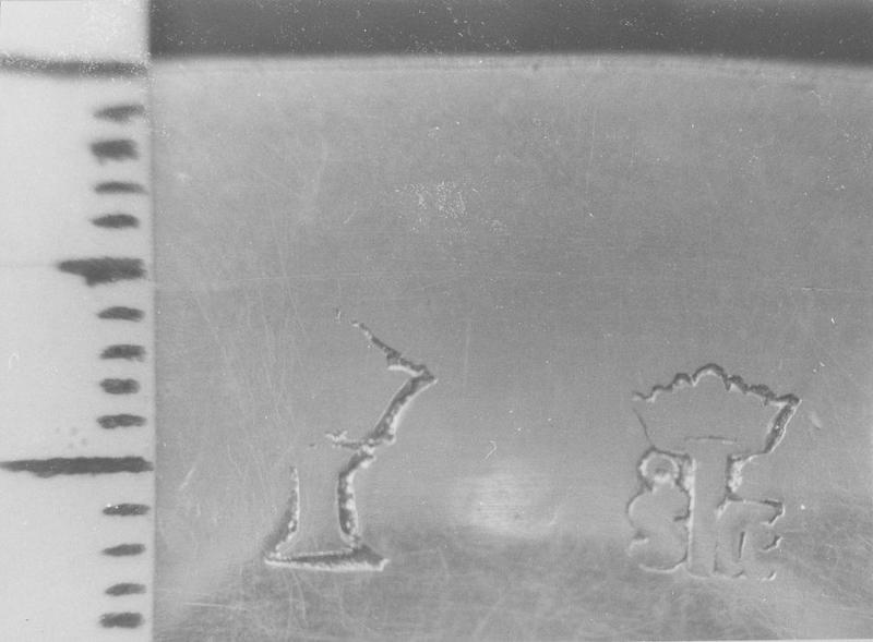 patène, détail des poinçons