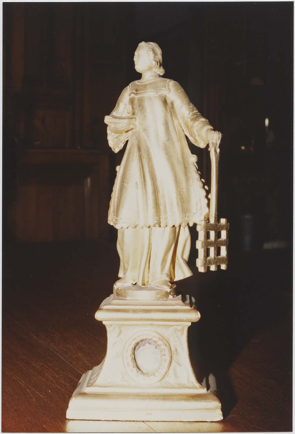 statue-reliquaire (statuette) : Saint Laurent, vue générale