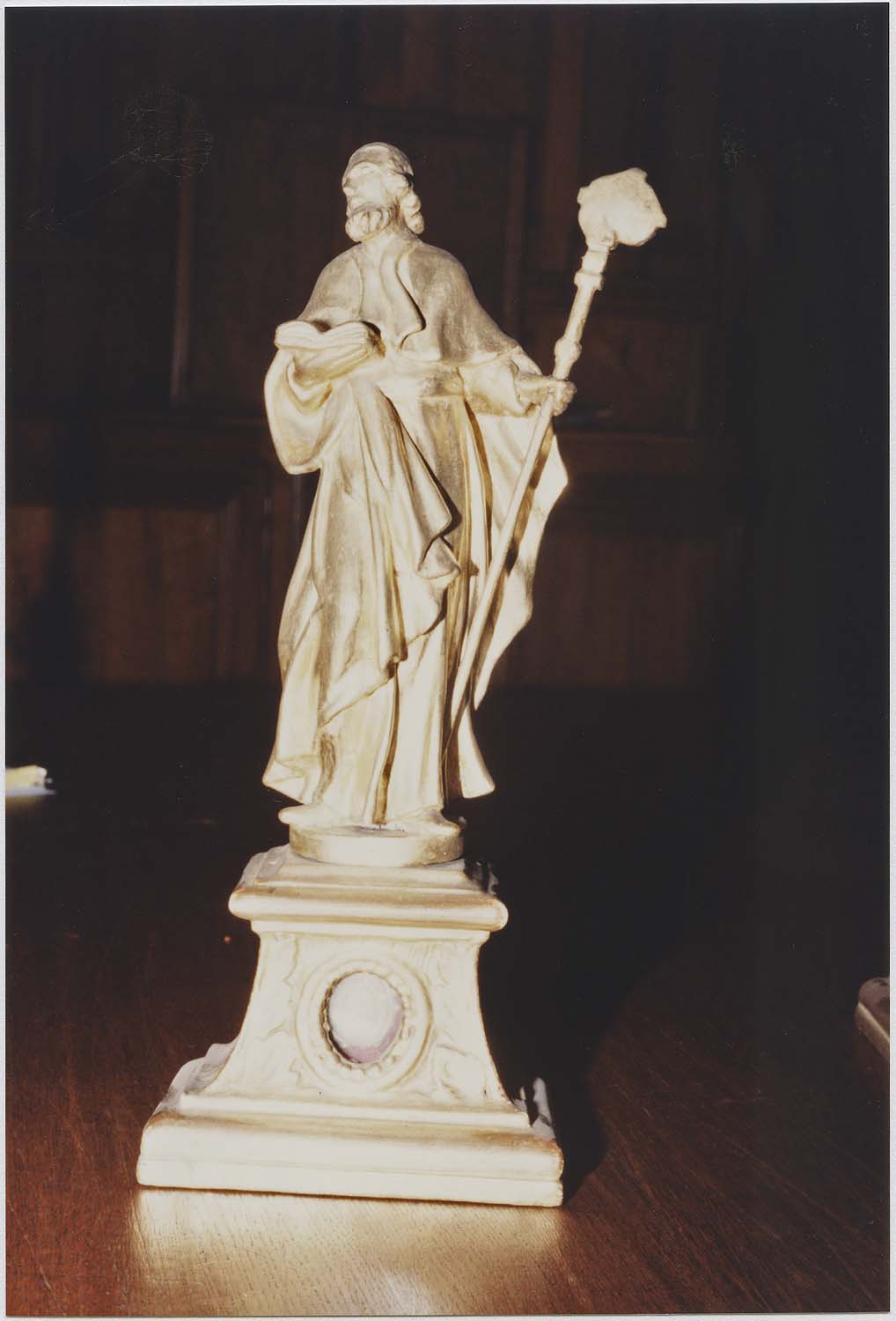 statue-reliquaire (statuette) : Saint Jérôme, vue générale