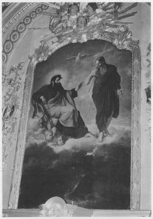 tableau du retable du maître-autel : Sainte Trinité - © Ministère de la Culture (France), Médiathèque du patrimoine et de la photographie, diffusion GrandPalaisRmn Photo