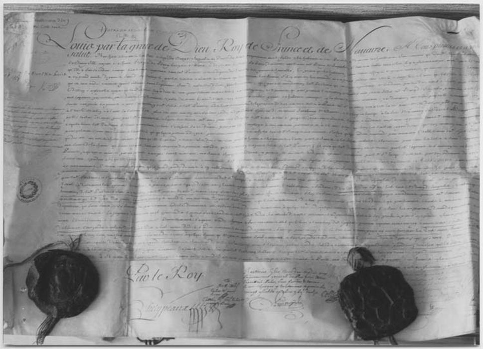 manuscrit et empreintes de sceaux