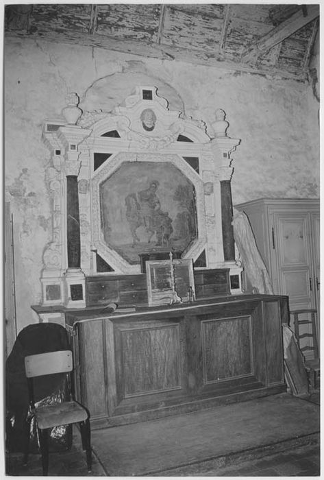 autel de saint Martin avec son retable et son tableau d'autel : La Charité de saint Martin