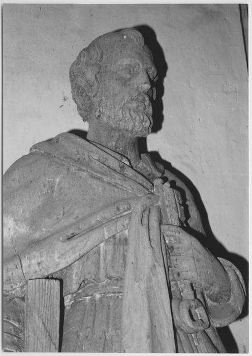 statue : Saint Pierre, détail