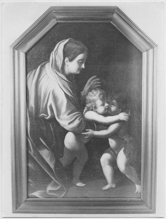tableau : Vierge à l'Enfant Jésus et Jean-Baptiste