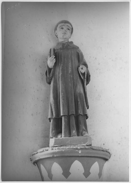 Statue : Moine (saint François d'Assise ?)