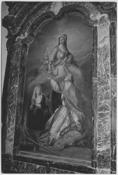 tretable de la Vierge, autel et tableau