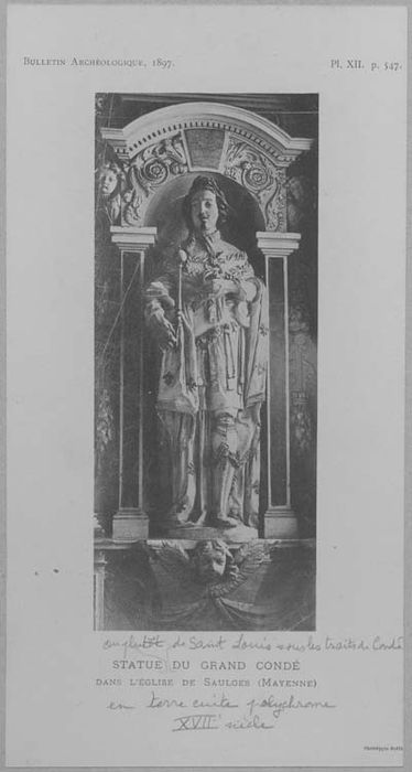 statue : Le grand Condé (document imprimé) - © Ministère de la Culture (France), Médiathèque du patrimoine et de la photographie, diffusion GrandPalaisRmn Photo