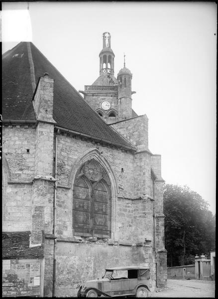 Abside et partie supérieure du clocher