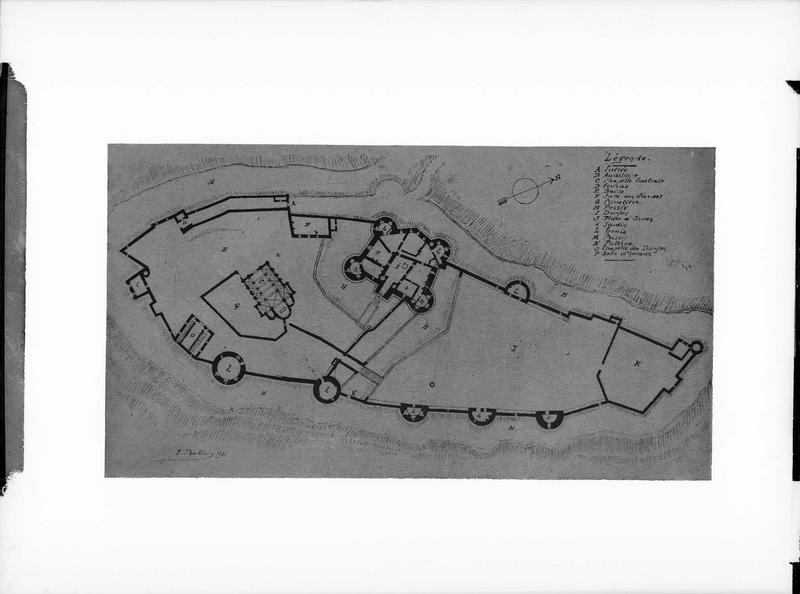 Plan général du château à la fin du XIXe siècle