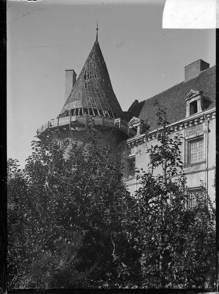 Toiture de la tour sud-ouest