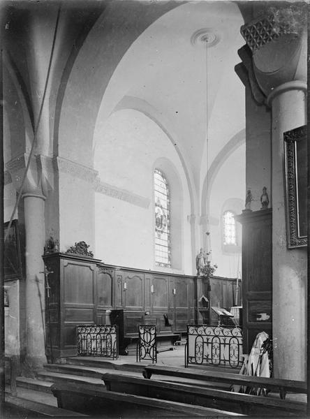 Intérieur : choeur, côté nord, depuis le transept