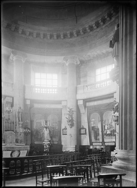 Intérieur, chapelle : élévation de la rotonde