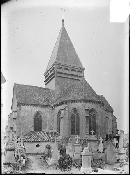 Ensemble sud-est, abside et clocher