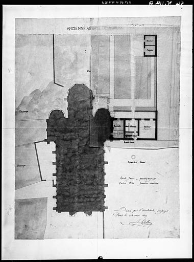 Plan de masse de l'abbaye