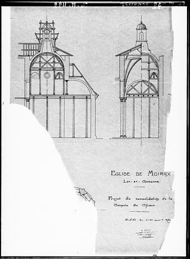 Projet de consolidation de la coupole du choeur