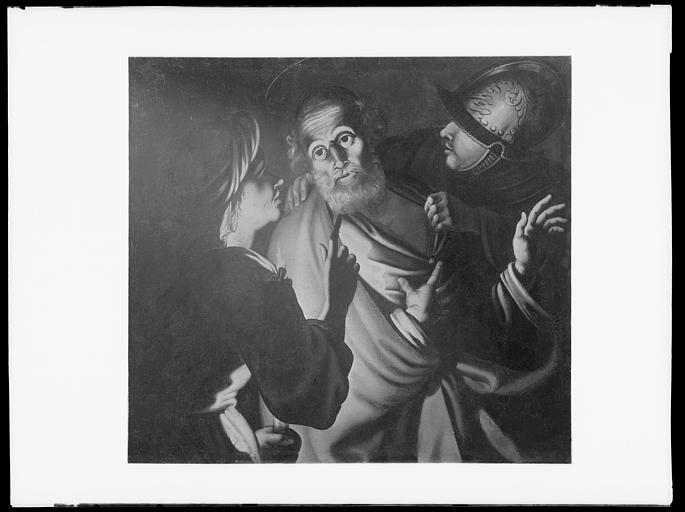Peinture sur toile : le Reniement de saint Pierre, état après restauration - © Ministère de la Culture (France), Médiathèque du patrimoine et de la photographie, diffusion RMN-GP