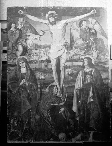 Retable de la Passion, partie centrale du triptyque : Crucifixion