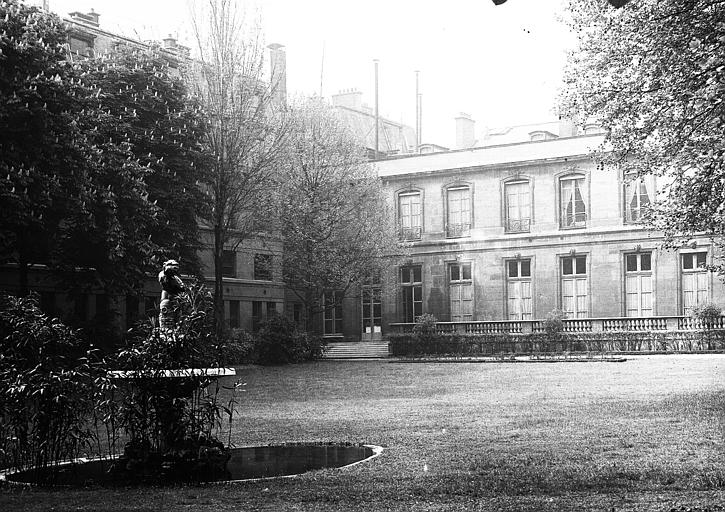 Plan de la partie est de la façade sur jardin