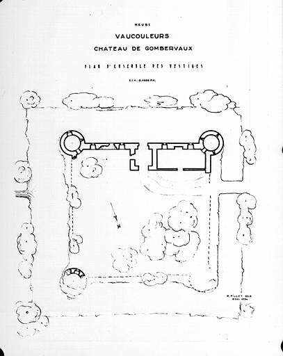 Plan d'ensemble des vestiges