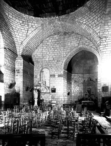 Intérieur : travée à coupole et de la chapelle rayonnante, ensemble nord