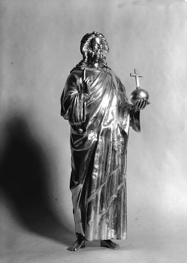 Châsse de saint Romain : statuette du Christ, état après restauration